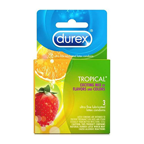 Durex tropical - flavored condoms