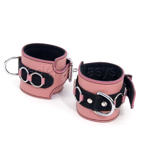 Pretty in pink wrist cuffs - sex toy