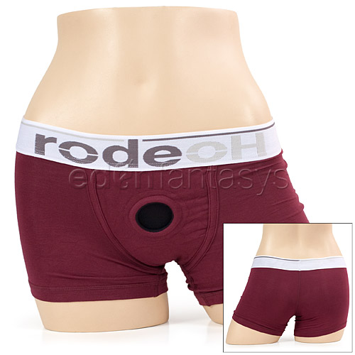 Red boxer harness - panty harness discontinued