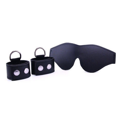 S&M cuffs and blindfold kit - cuffs and blindfold set discontinued