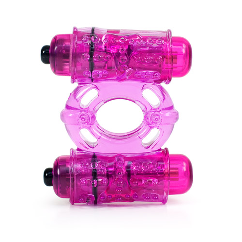 O Wow double wammy - vibrating ring with two motors