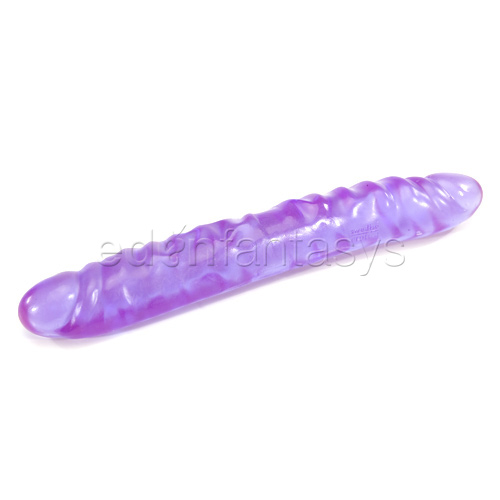 Reflective gel veined double dong - double ended dildo