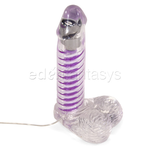Art deco dong with balls - realistic vibrator with balls discontinued