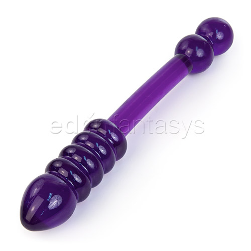 Double trouble purple wand - double ended dildo
