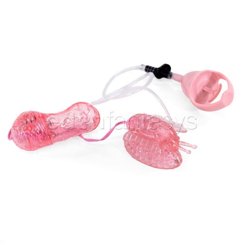 Butterfly clitoral pump - clitoral stimulator
