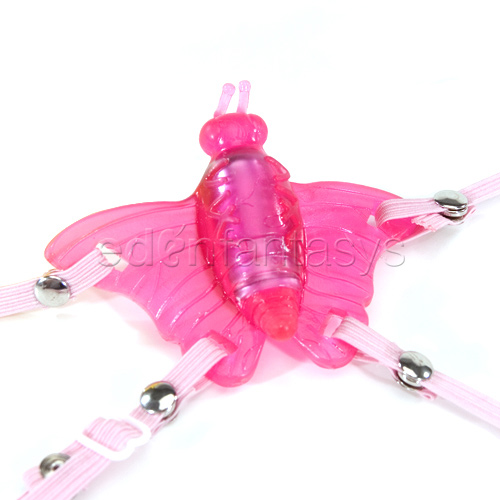 Micro butterfly arouser - strap-on vibrator