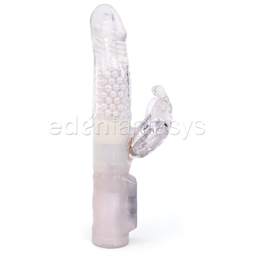 Silicone beaded butterfly - rabbit vibrator