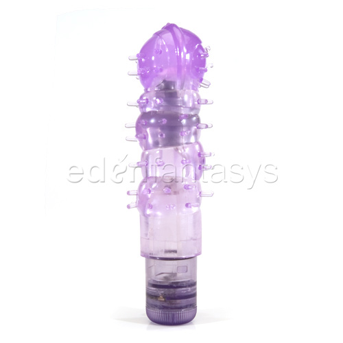 Waterproof silicone softees purple - traditional vibrator