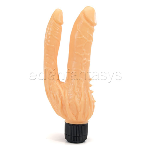 Over and under vibe - double penetration vibrator