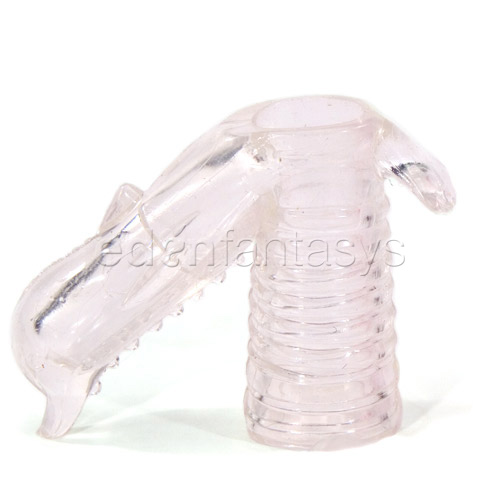 Silicone lovers' arouser dolphin - vibrating penis ring
