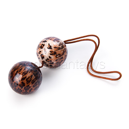 Leopard duotone balls - exerciser for vaginal muscles