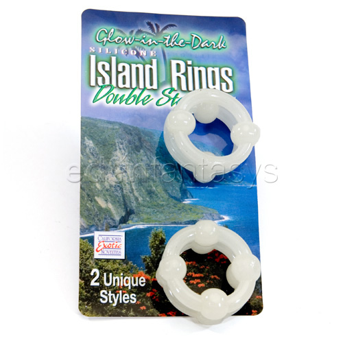 Silicone island ring-glow - cock ring