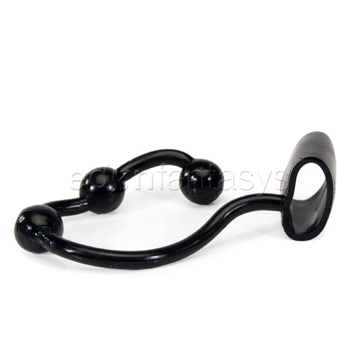 Silicone cock ring with anal balls - cock ring discontinued