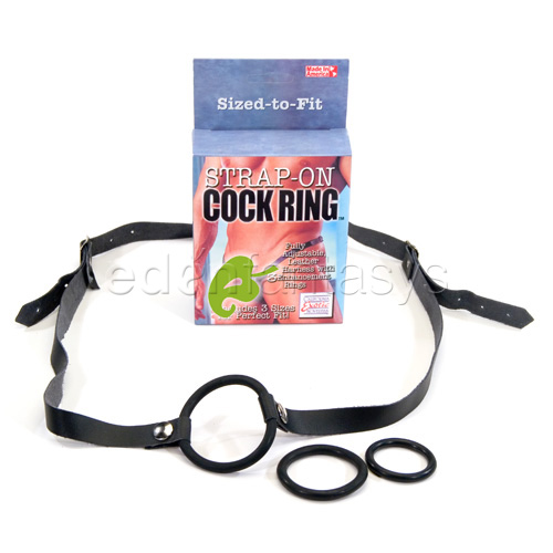 Strap on cock ring