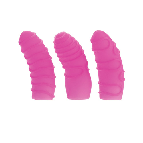 Silicone finger teaser trio - clitoral toy