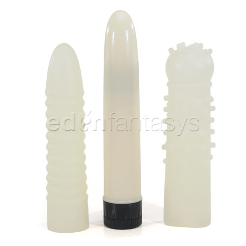 Glow-in-the-dark couple's kit - vibrator kit  discontinued