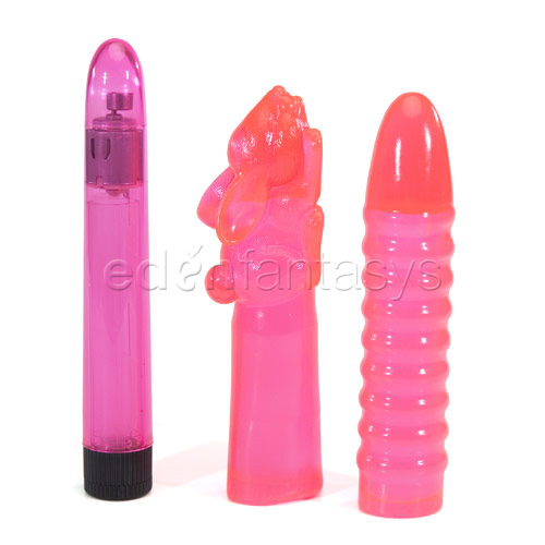 Hot pink lover's kit - vibrator kit  discontinued