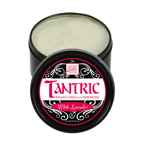 Tantric massage candle with pheromones