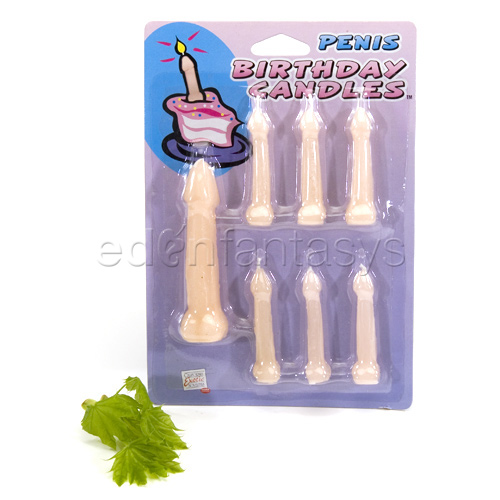 Penis birthday candles - gags discontinued