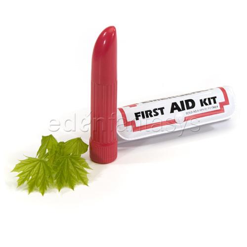 First aid pouch with vibe - traditional vibrator
