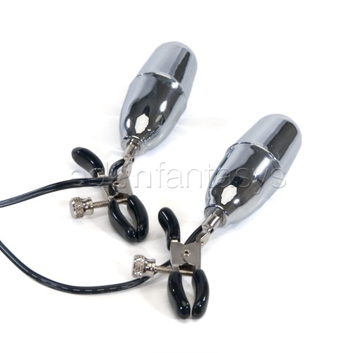 Pulsating nipple clamps - bdsm toy