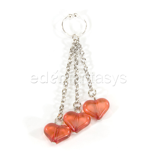 Asian hearts navel ring - belly button ring discontinued