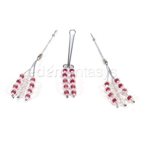 Nipple and clitoral non-piercing body jewelry ruby - nipple jewelry