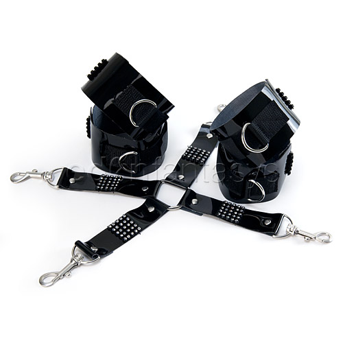 Bound by diamonds hog tie - wrist and ankle cuffs  discontinued