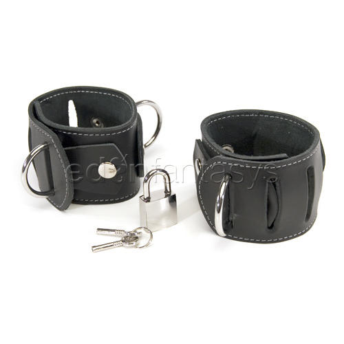Executive leather wrist cuffs