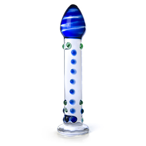 Ocean bliss - classic glass dildo with flared base
