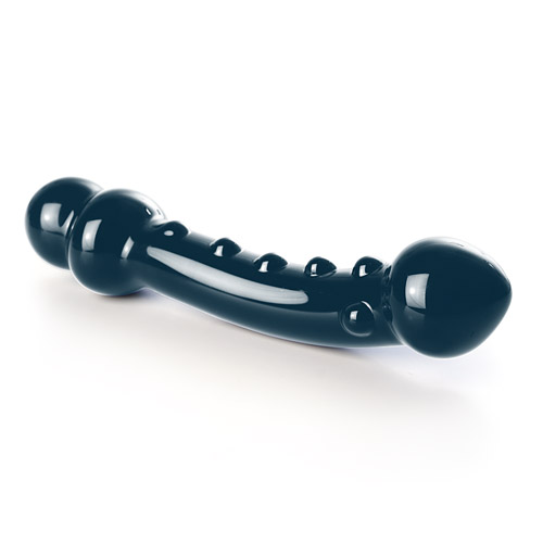 Deep water G - textured glass g-spot dildo