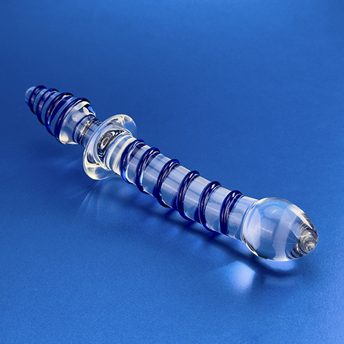 Magic duo swirl - double ended glass dildo