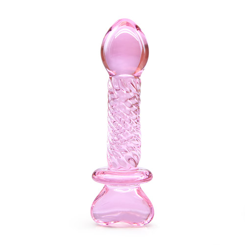 Candy heart - glass dildo