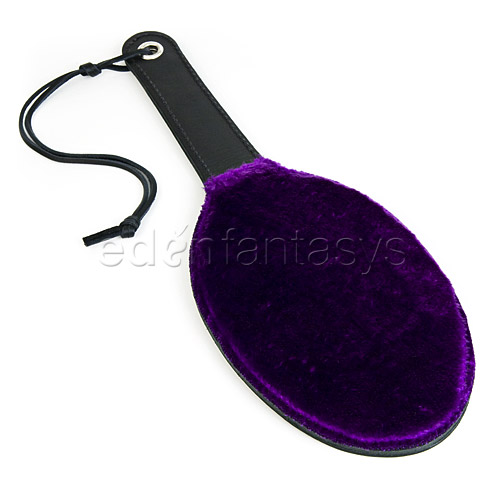 Purple fur line paddle - bondage toy