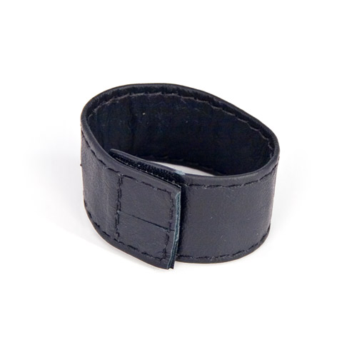 Leather cock ring with velcro closure - cock ring discontinued