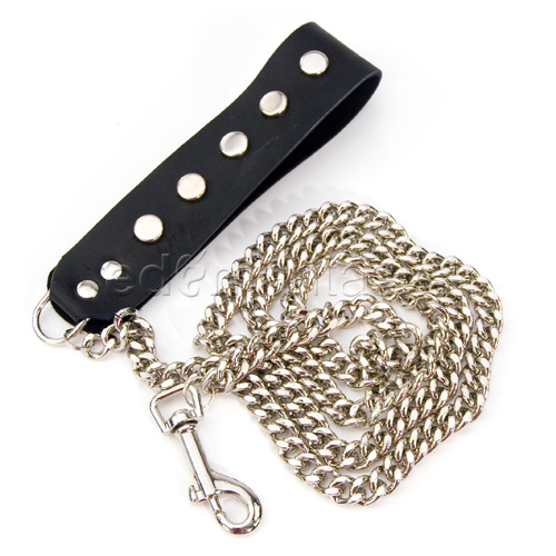 4 foot chain leash - collar