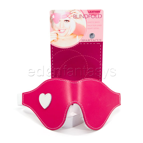 Pink heart blindfold - headgear
