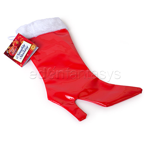 Naughty heel stocking - gags discontinued