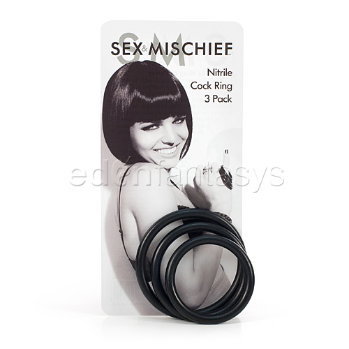Sex and Mischief nitrile cock rings - male sex toy