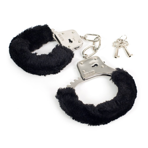 Sex and Mischief fluffy handcuffs - police style handcuffs discontinued