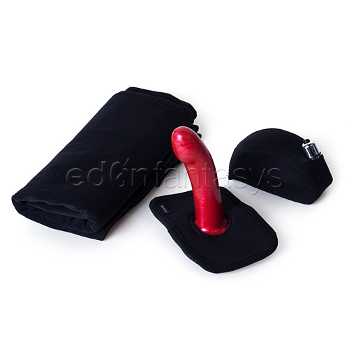 5-Piece vibrating position pillowcase with dildo set