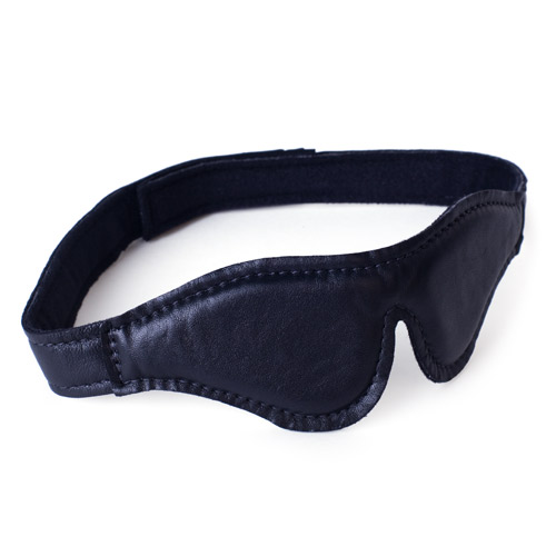 Leather blindfold - headgear