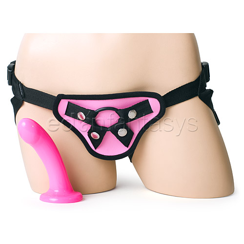 Sedeux beginner's pink strap-on and dildo kit - dildo harness