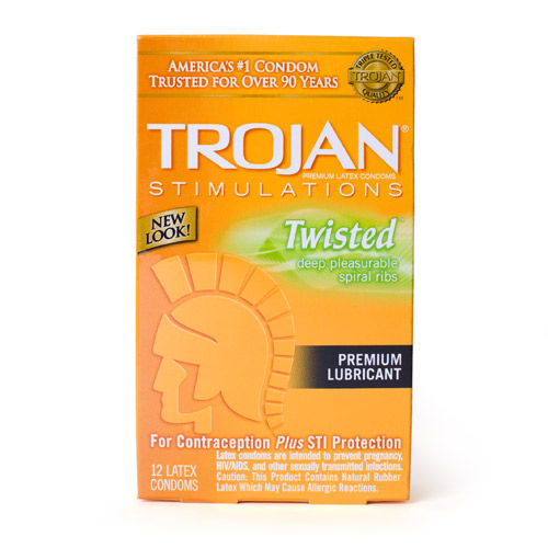 Trojan stimulations twisted - male condom