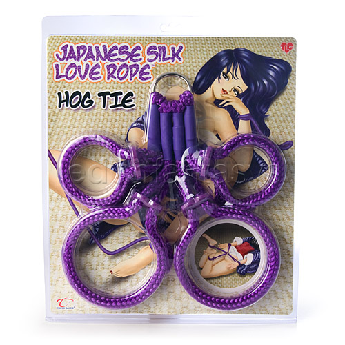 Japanese silk love rope hog tie - restraints discontinued