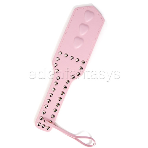 Pink play heart paddle - flogging toy